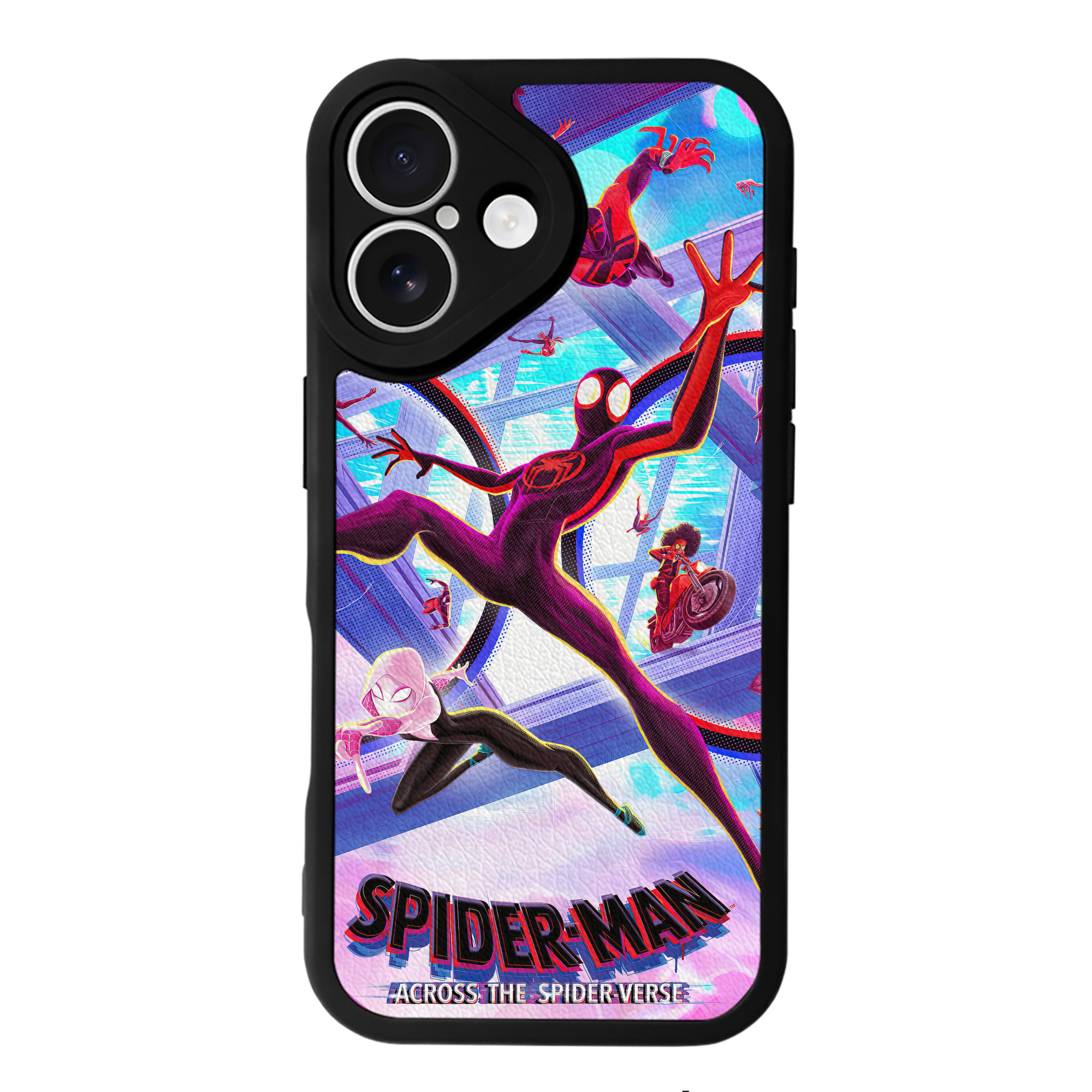 （画像用） Spider Man スパイダーマン 【iPhone 16シリーズ対応】シリコンスマホケース（レザー調） 材質：シリコン